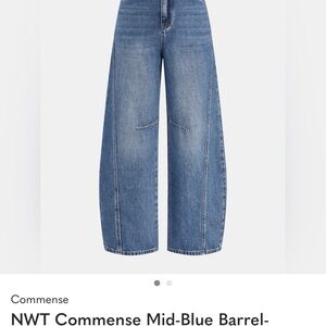 Commense Blue Wide-Leg Jeans